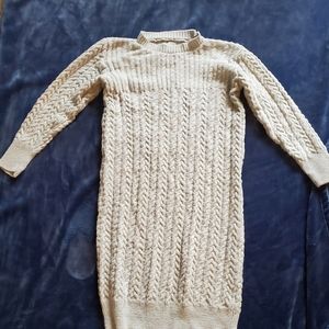 Zulily Oatmeal Sweater Dress XL